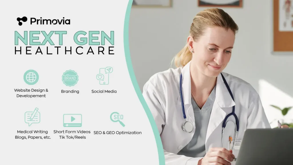 Next Gen Healthcare by Primovia - Πρόγραμμα μάρκετινγκ και επικοινωνίας για νέους ιατρούς